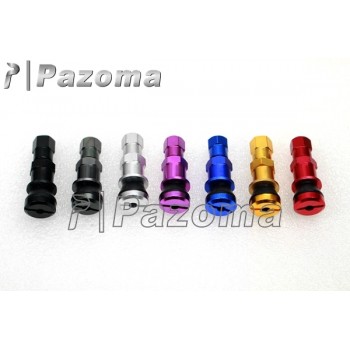 Pazoma 4 Pcs Car Auto Van Aluminum Tubeless Wheel Dust Caps Tire Valve Stems 7 Colors