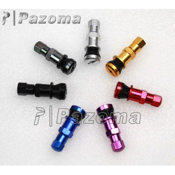 Pazoma 4 Pcs Car Auto Van Aluminum Tubeless Wheel Dust Caps Tire Valve Stems 7 Colors
