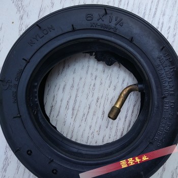 BEST Motorcycle 6x1 1/4 tyre 150MM Scooter Inflation Wheel With Hub With Inner Tube Electric Scooter 6 Inch Pneumatic Tire