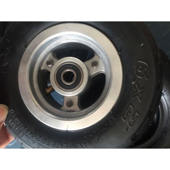 6X2 Inflation Tire Wheel Use 6 Tire Alloy Hub 160mm Pneumatic Tyre Electric Scooter F0 Pneumatic Wheel Trolley Cart Air Wheel