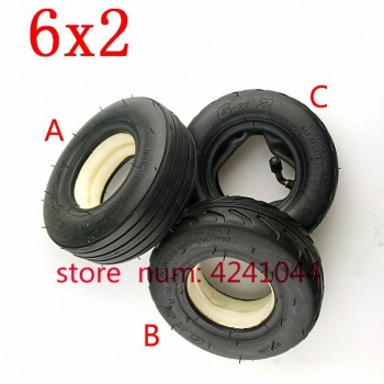 6X2 Solid tire 6x2 Pneumatic tyre inner tube Electric Scooter Wheel Chair Truck Use 6 Tire Tyre F0 Pneumatic Trolley Cart
