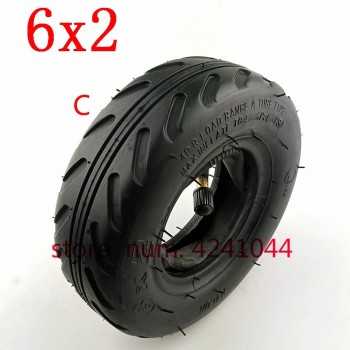 6X2 Solid tire 6x2 Pneumatic tyre inner tube Electric Scooter Wheel Chair Truck Use 6 Tire Tyre F0 Pneumatic Trolley Cart