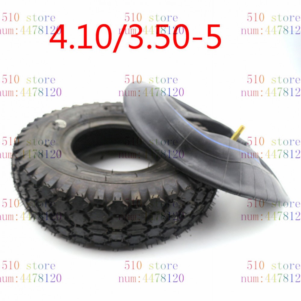 free shipping 4.10/3.50-5 tire Wheel and inner tube for 49cc Mini Quad Dirt Bike Scooter ATV Buggy Gas scooter bike motorcycle