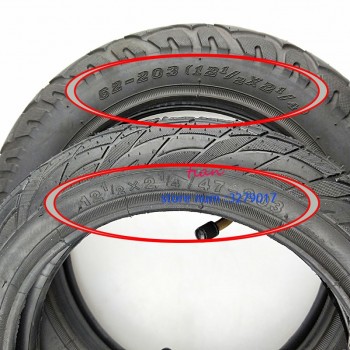 super12 1/2 X 2 1/4 ( 47/57/62-203 )Tire fits Many Gas Electric Scooters 12 Inch tube Tire For ST1201 ST1202 e-Bike 12 1/2X2 1/4