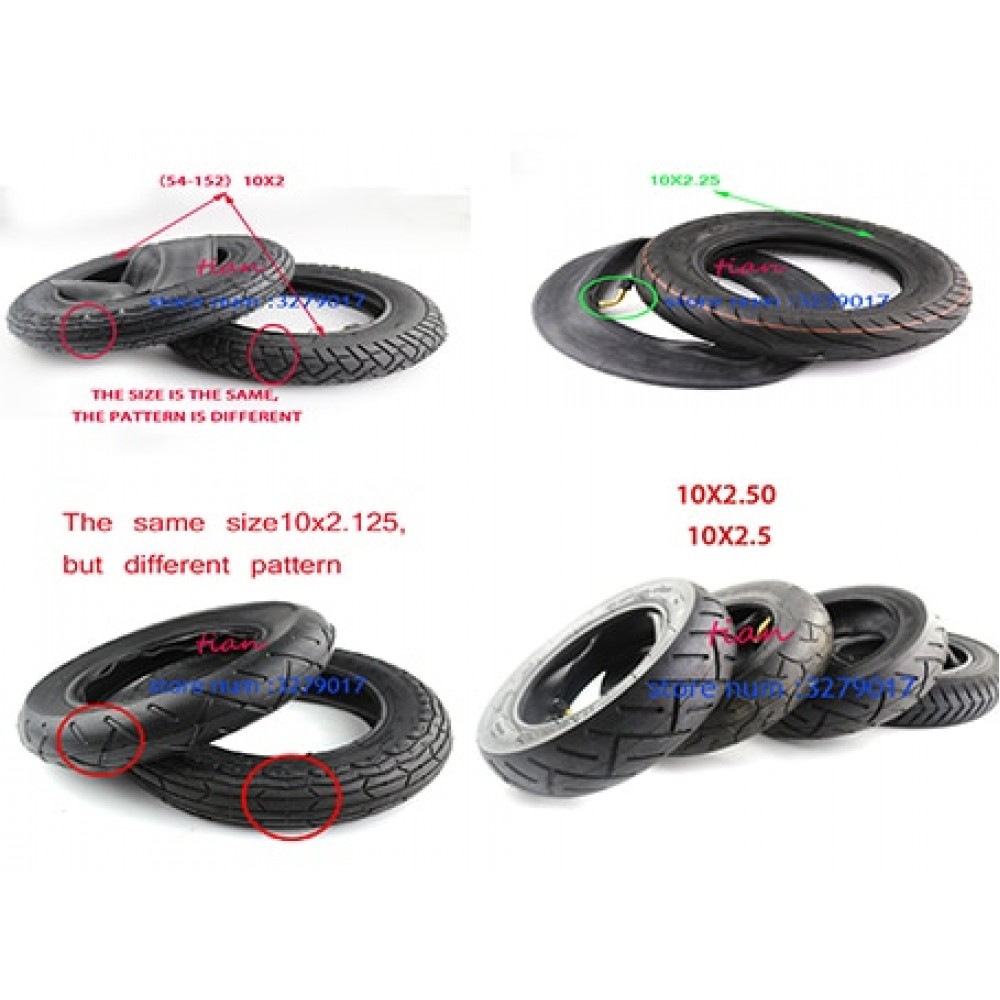 10x2 10x2.125 10x2.25 10x2.50 tire 10x2/2.0/2.25/2.50 tyre tube tire 10x2.125 wheel 10x2.50wheel for  Electric Scooter