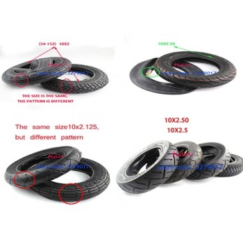 10x2 10x2.125 10x2.25 10x2.50 tire 10x2/2.0/2.25/2.50 tyre tube tire 10x2.125 wheel 10x2.50wheel for  Electric Scooter