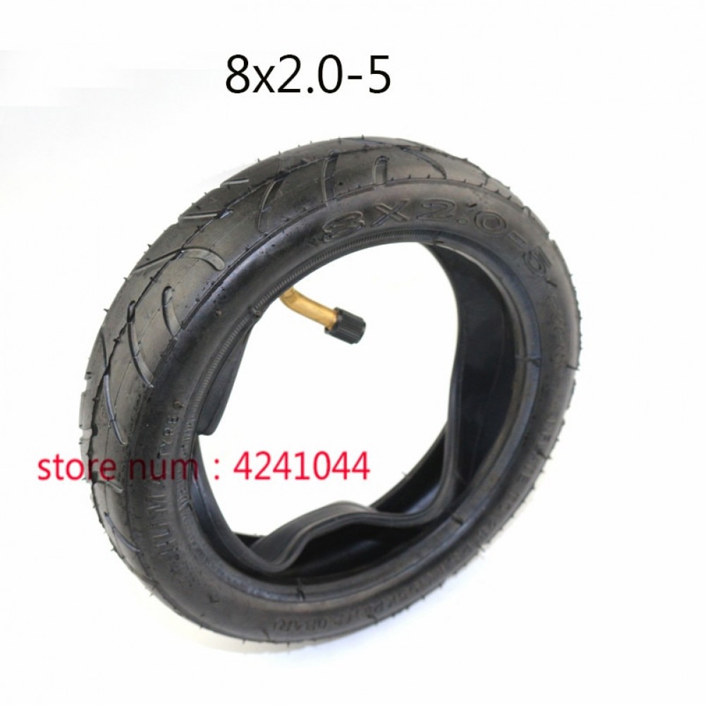 Free shipping  8X2.0-5 8x2.00-5 inner tube and tyre for Electric scooter baby trolley  8 inch pneumatic tire