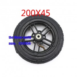 200x45  Inflated Wheel and hub and inner tire  For E-twow S2 Scooter M8 M10 Pneumatic Wheel  8 Scooter Wheelchair Air Wheel