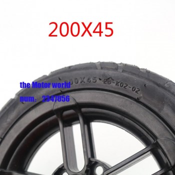 200x45  Inflated Wheel and hub and inner tire  For E-twow S2 Scooter M8 M10 Pneumatic Wheel  8 Scooter Wheelchair Air Wheel
