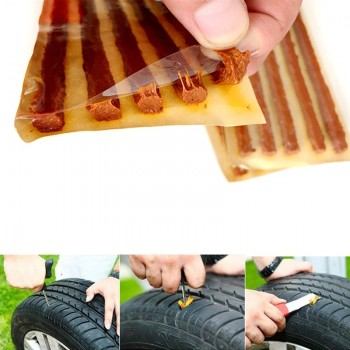 5/10/15/20pcs Auto Motorcycle Tubeless Tire Repair Strip Car Puncture Quick Repair Seal Rubber Strip Kit Vehicle Repair Tools