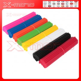 36Pcs Universal Motorcycle Dirt Bike Wheel Rim Cover Spoke Skins Wrap Tubes Decor Protector Free shipping