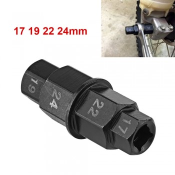 17 19 22 24mm Motorcycle Front Wheel Axle Hex Spindle Driver Removal Tool Motorcycle Accessories Spindle Driver Tool Hot