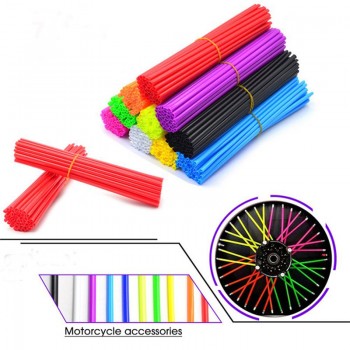 72pcs Wheel Spoke Cover Wrap Kit for Motorcycle Motocross Dirt Sports Bike Auto Car Styling Auto Accessories Motorcycle Hot Sale