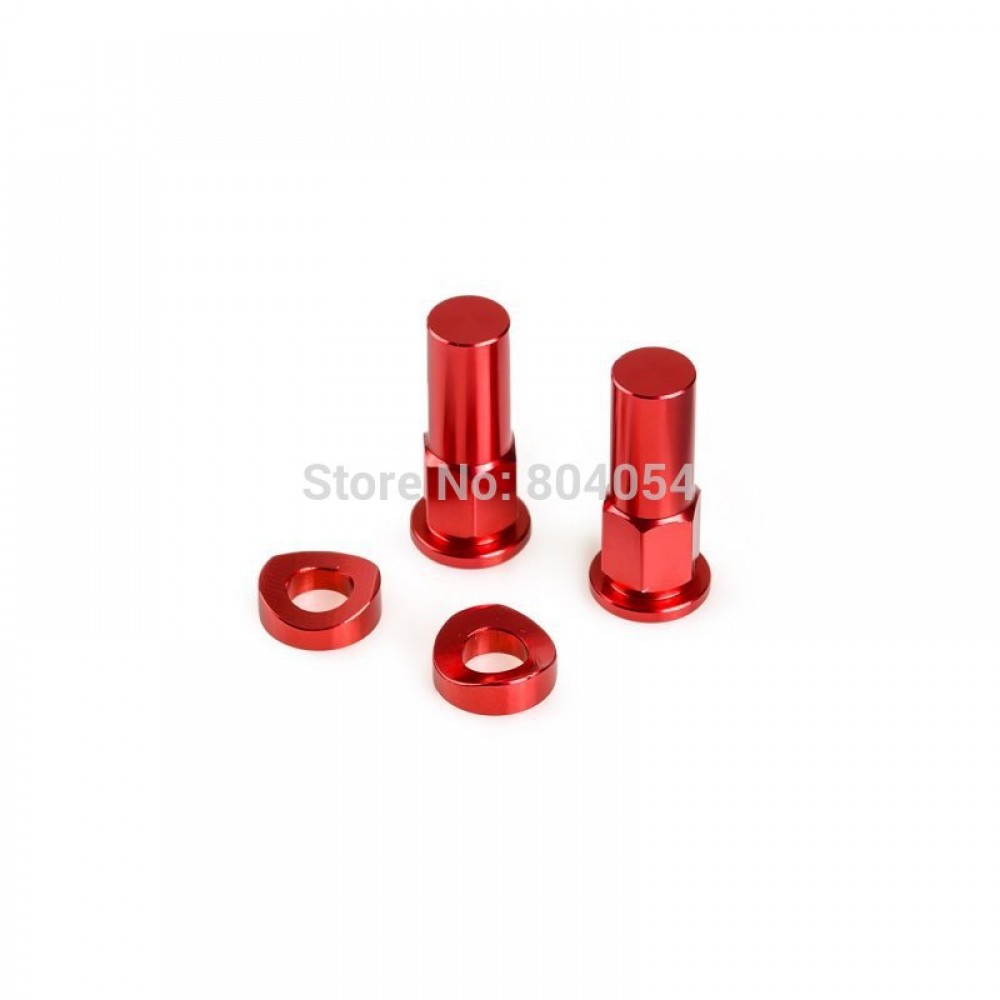 New Motocross Dirt Bike Anodized Red CNC Rim Lock Nuts amp; Washer Kit For Honda CR125 CR250 CRF250 CRF450