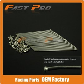 19 Rear Wheel Stainless Steel Spokes Nipples CR125 CR250 CR500 CRF250R CRF450R CRF250X CRF450X CR CRF Dirt Bike Motocross