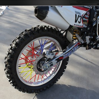 72 Pieces Universal Motorcycle Dirt Bike Enduro Wheel Rim Spokes Skins Off Road Shrouds Covers FOR KTM Yanaha Honda Kawasaki