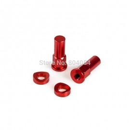 New Motocross Dirt Bike Red CNC Rim Lock Nuts Spacer Kit For Yamaha YZ125 YZ250 YZ250F YZ450F WR250/450