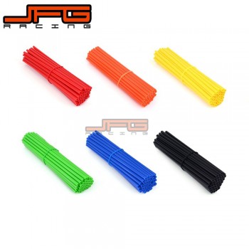 Motorcycle Spoke Skins Wheel Rim Wrap Tubes Cover For KTM HONDA KAWASAKI YAMAHA 250 300 350 400 450 CRF YZ EXC CR RM Dirt Bike