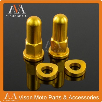 Gold MX Rim Covers Nuts Washers Security Bolts For suzuki RM125 RM250 RMZ250 RMZ450 RMX250 RMX450 DRZ400 Motocross Dirt Bike