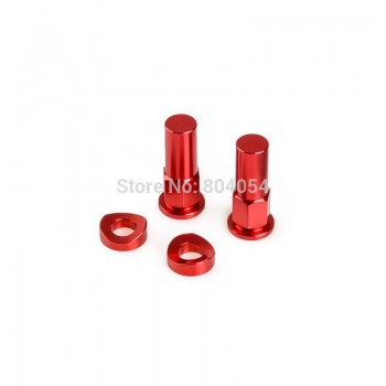 New Motocross Dirt Bike Red Rim Lock Nut Spacer Kit For CR YZ KX RM CRF YZF KXF RMZ 85 125 250 450