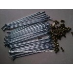 40pc/lot  Motorcycle spokes 3.2mm/3.5mm/4.0mm*152-255mm electric motorcycle wheels spokes 170mm  175mm 188mm 190mm for CQR250
