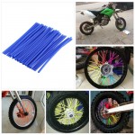 36pcs/Pack Bike Wheel Spoke Protector Colorful Motocross Rims Skins Covers Off Road Bike Guard Wraps Kit Motorcycle Bike Guard