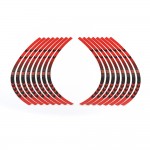 14 17 Strips Motorcycle Car Wheel Tire Stickers Reflective Rim Tape Motorbike Auto Decals for cross riding motocross