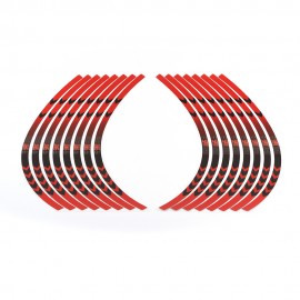 14 17 Strips Motorcycle Car Wheel Tire Stickers Reflective Rim Tape Motorbike Auto Decals for cross riding motocross