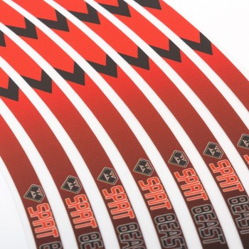 14 17 Strips Motorcycle Car Wheel Tire Stickers Reflective Rim Tape Motorbike Auto Decals for cross riding motocross