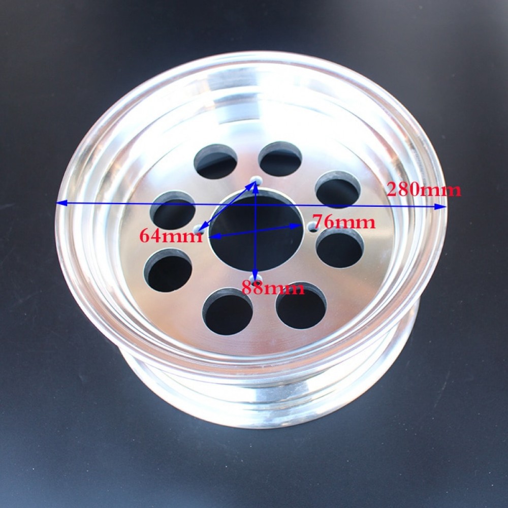 Monkey Bike Small Monkey Motorcycle Aluminum Wheel hub 2.5 / 2.75 / 3.0 / 3.5 / 4.0 - 10  Inch 8 Hole Vacuum Aluminum Rims