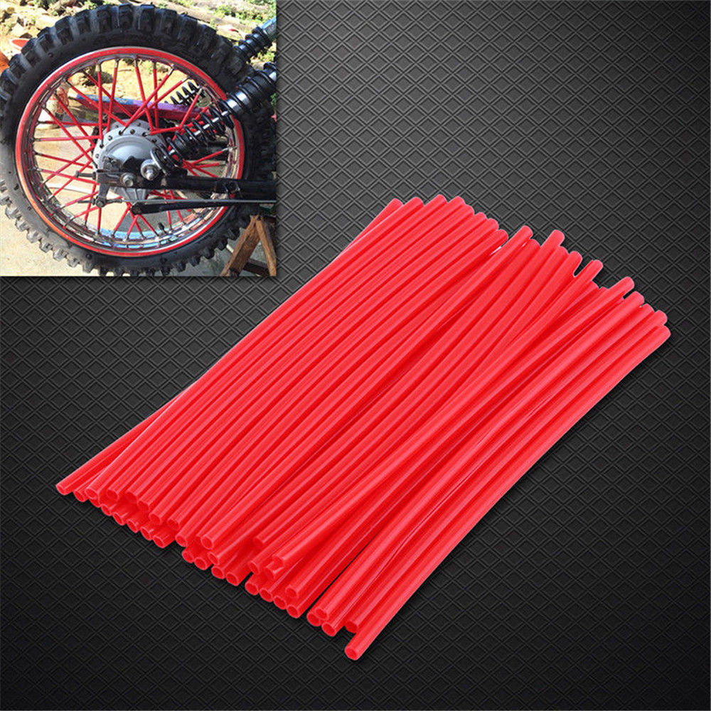 36pcs/set 17cm Universal Motorcycle Motocross Dirt Bike Wheel Rim Cover Spoke Wrap Skin Cover Decor Protector