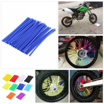 36pcs/set 17cm Universal Motorcycle Motocross Dirt Bike Wheel Rim Cover Spoke Wrap Skin Cover Decor Protector