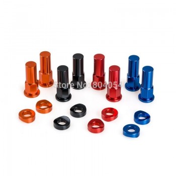 Motocross Dirt Bike Rim Lock Nut Spacer Kit For CR YZ KX RM CRF YZF KXF RMZ 85 125 250 450