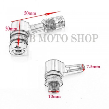 CNC Aluminum Motorcycle 50CC-600CC Metal Gas Nozzle Degree Angle Valve Adaptor Tyre Valve Extension Valve Stem free shipping
