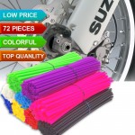 Motorcycle Dirt Bike Wheel Rim Spoke Skins Covers Wrap Tubes Decor Protector Pipe FOR Honda MOTOR CYCLE 500 CRF YZF RMZ KXF