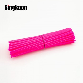 Motorcycle Dirt Bike Wheel Rim Spoke Skins Covers Wrap Tubes Decor Protector Pipe FOR Honda MOTOR CYCLE 500 CRF YZF RMZ KXF