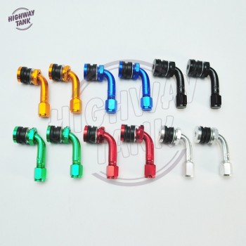 CNC Aluminum Motorcycle 50CC-600CC Metal Gas Nozzle Degree Angle Valve Adaptor Tyre Valve Extension Valve Stem