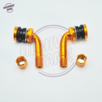 CNC Aluminum Motorcycle 50CC-600CC Metal Gas Nozzle Degree Angle Valve Adaptor Tyre Valve Extension Valve Stem