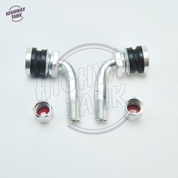 CNC Aluminum Motorcycle 50CC-600CC Metal Gas Nozzle Degree Angle Valve Adaptor Tyre Valve Extension Valve Stem