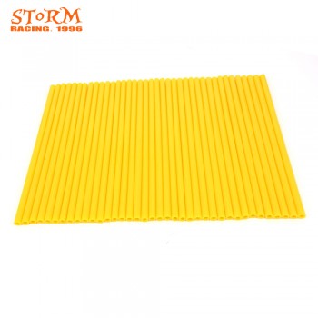 Motorcycle Wheel Rim Spoke Skins Covers Wrap Tubes Decor For KTM HONDA KAWASAKI YAMAHA CRF YZ EXC CR RM 250 300 350 400 450