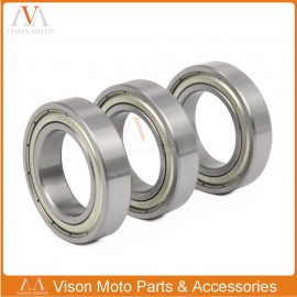 3PCS Rear Wheel Hub Roller Bearing For YZF KX KXF RMZ 125 250 450 KLX450R RMX450Z RM250 RM370 CR CRF 125R 250R 250X 450R 450X