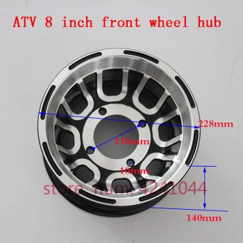 Free shipping ATV 8 inch front and Rear Wheel Aluminum Alloy Rims 8x5Quad Chinese Off-Road 4wheel go-kart Motorcycle Motocross