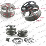 pocket bike Aluminum Wheel 110/50-6.5 or 90/65-6.5 front and rear Hub with Brake disc for pocket bike 47cc 49cc Free shipping