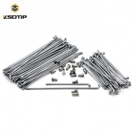 ZSDTRP 40pcs Ural CJ-K750 Motor Front and Rear Stainless Steel Rim Wheel Spokes Kit Set for BMW R12 R75 R72 M1 M72