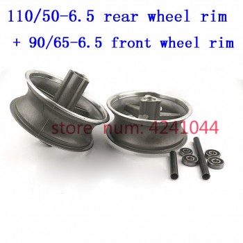 90/65-6.5 front or 110/50-6.5 rear Aluminum Wheel hub,Sprocket,Brake disc Axle bearing fits 49cc Mini Dirt Bike e Scooter Moto