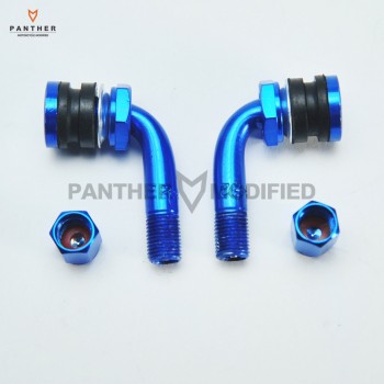 CNC Aluminum Motorcycle 50CC-600CC Metal Gas Nozzle Degree Angle Valve Adaptor Tyre Valve Extension Valve Stem