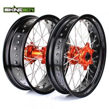 BIKINGBOY 3.5*17 4.25*17 Supermoto Wheels Rims Hub For KTM 125-525 250 300 350 400 450 EXC EXC-F EXC-R XC XCW XCF SX SXS SXS-F
