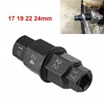 1Pc Motorcycle Spindle Removal Tool Front Wheel 17 19 22 24mm Axle Hex Spindle Driver Removal Tool Axle Tool Car-Styling