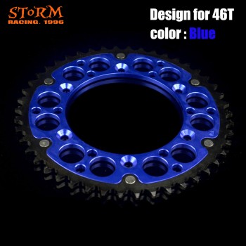 44 46 47 48 49 50 51 52 T Teeth Motorcycle Steel Aluminum Composite Rear Sprocket For YAMAHA YZ YZF WRF 125 250 400 426 450