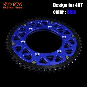 44 46 47 48 49 50 51 52 T Teeth Motorcycle Steel Aluminum Composite Rear Sprocket For YAMAHA YZ YZF WRF 125 250 400 426 450